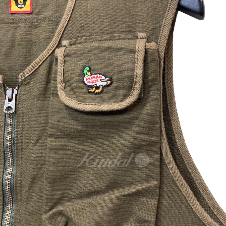 HUMAN MADE 【値下げ】HUMAN ハンティングベスト オリーブ