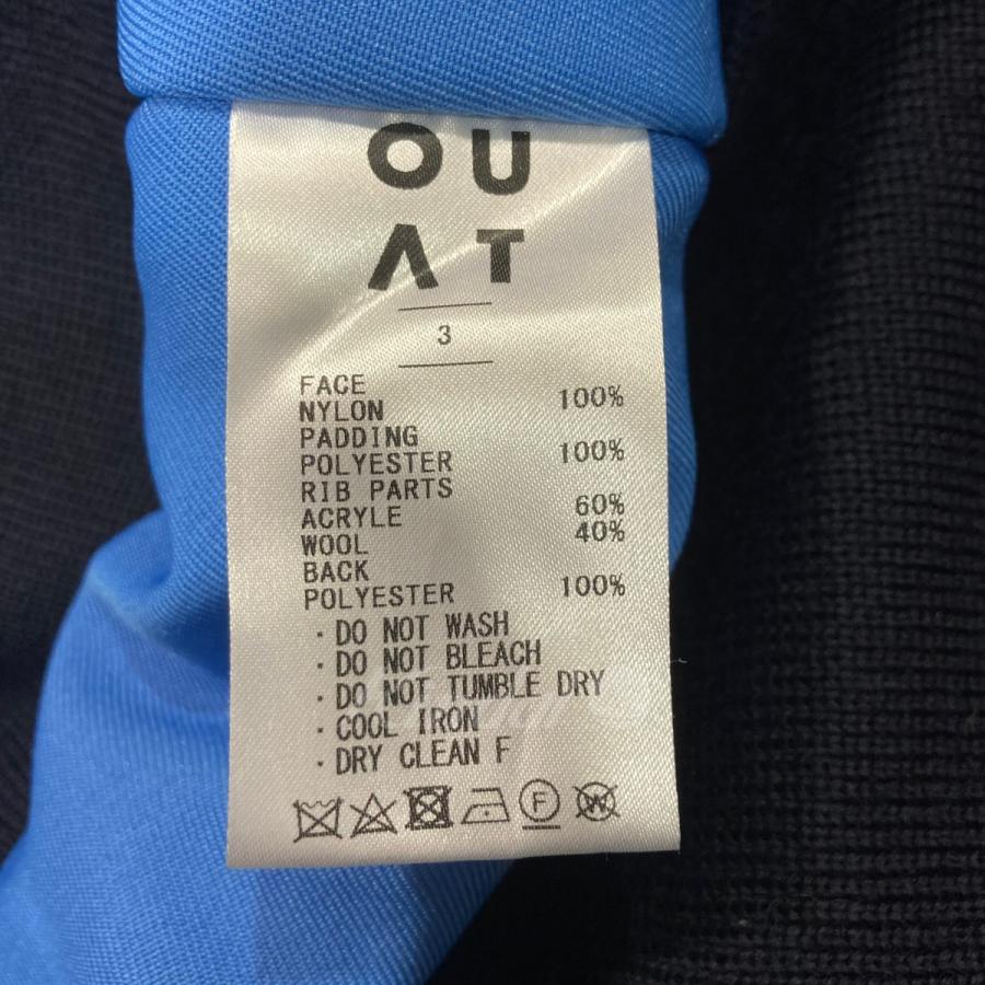 値下げ】OUAT 「007-NAVY BOMBER JACKET」中綿ブルゾン ネイビー 値下げ】OUAT 「007-NAVY BOMBER JACKET」中綿ブルゾン ネイビー