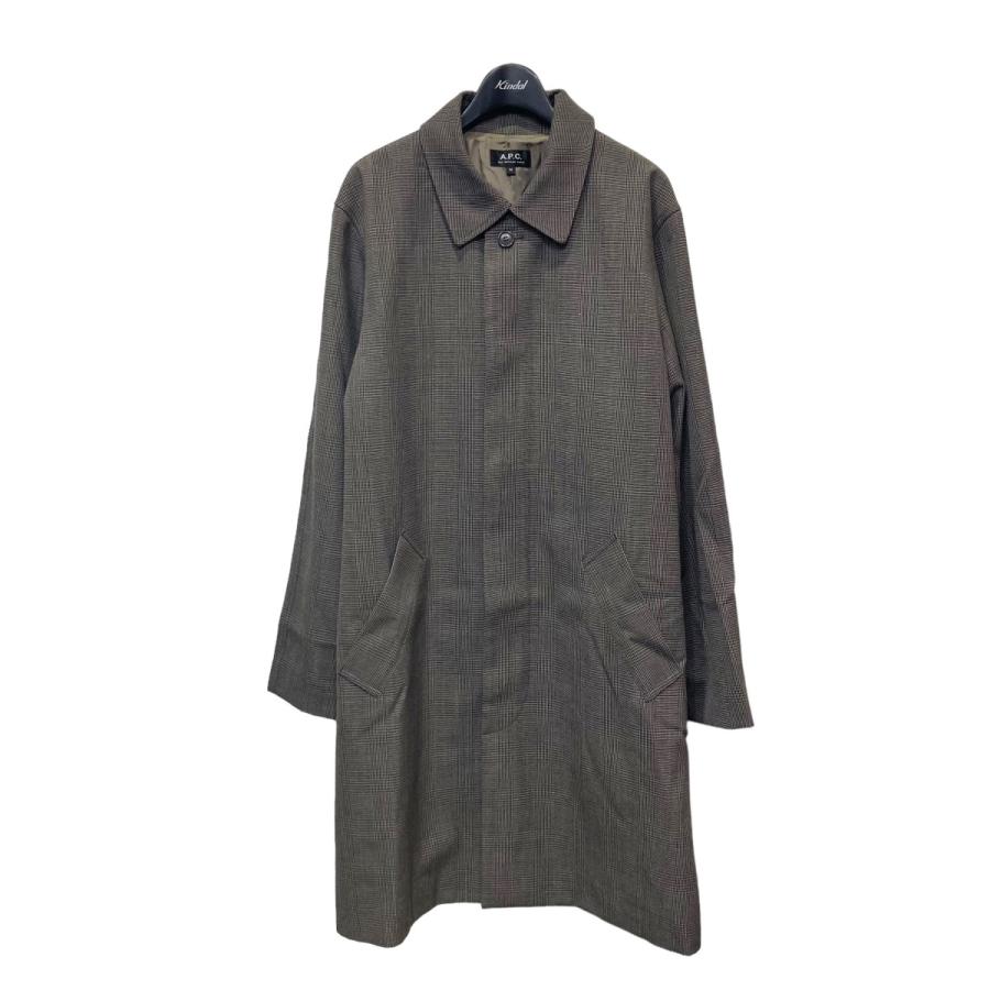 値下げ】A．P．C． ステンカラーコート グレーブラウン系 サイズ 