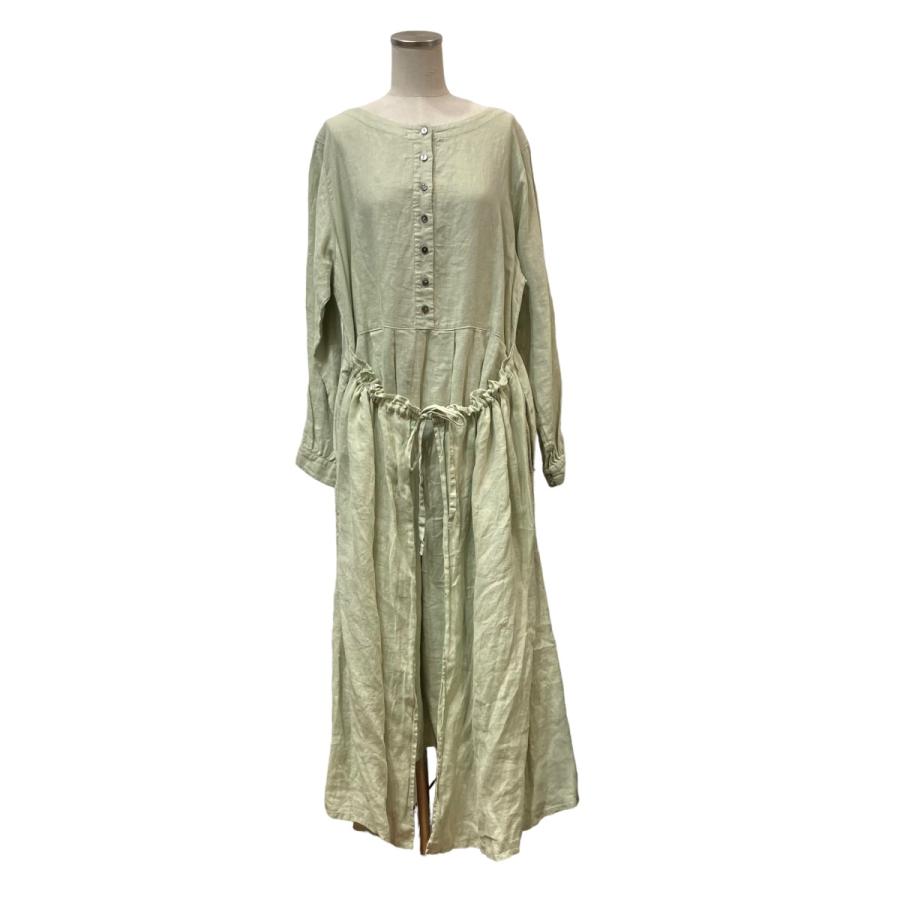 値下げ】nest Robe 20SS「リネン重ねギャザーワンピース」リネン 