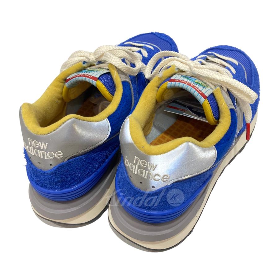 【値下げ】NEW BALANCE×Bodega 「574 Legacy Blue」スニーカー ネイビー サイズ：28．5cm (EC)｜kindal｜02