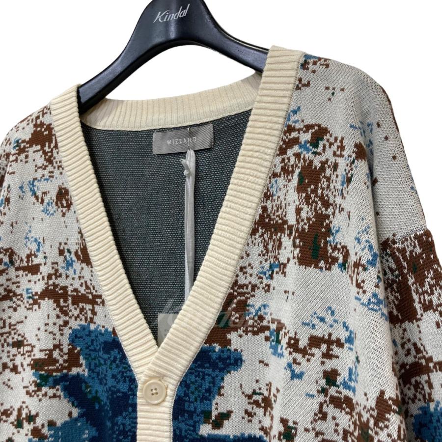 Wizzard 【値下げ】Wizzard 23SS「JACUARD KNIT CARDIGAN」デジカモ 