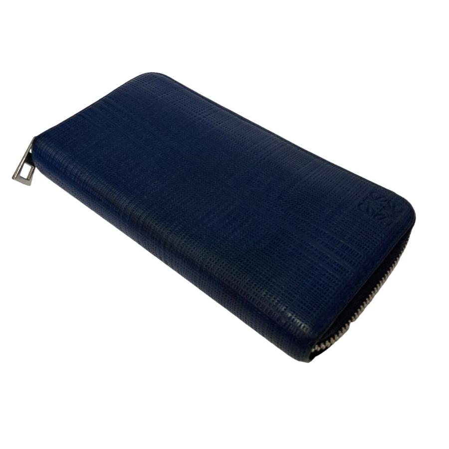 最終値下げ】ロエベ長財布ネイビー