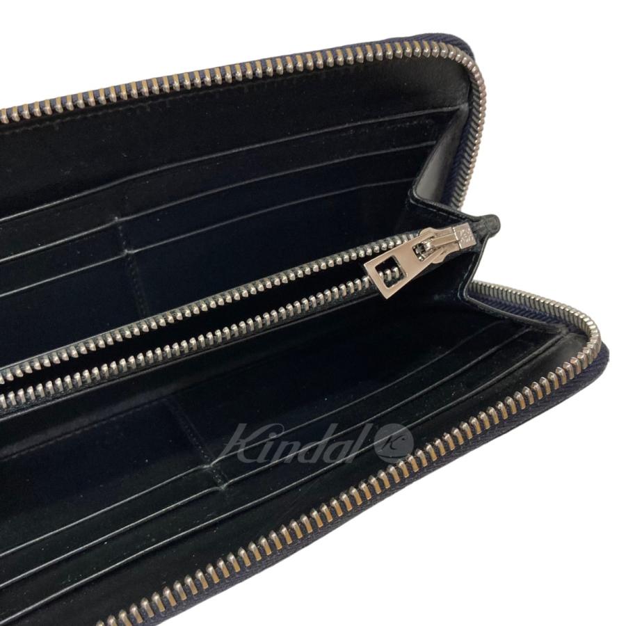 値下げ】LOEWE ラウンドジップウォレット長財布 ネイビー (自由が丘店  