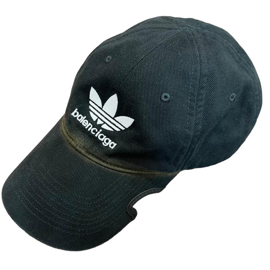 値下げ】BALENCIAGA×adidas ロゴキャップ カットアウトキャップ 