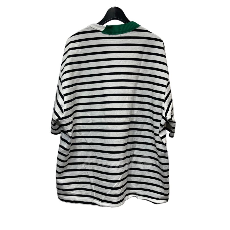 Color kolor 22SCM-T01207 22SS ドッキングボーダーTシャツ ホワイト 