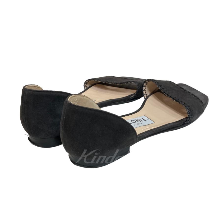 NEBULONI E 【値下げ】NEBULONIE スクエアサンダル ブラック サイズ  