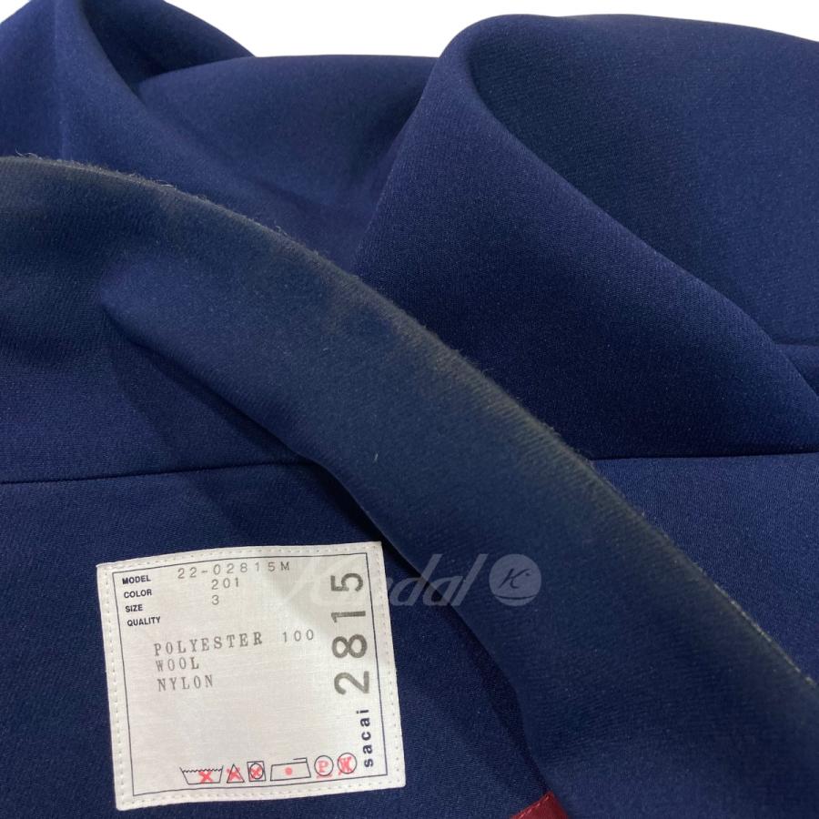 値下げ】sacai 22AW「Technical Jersey Jacket」テーラードジャケット