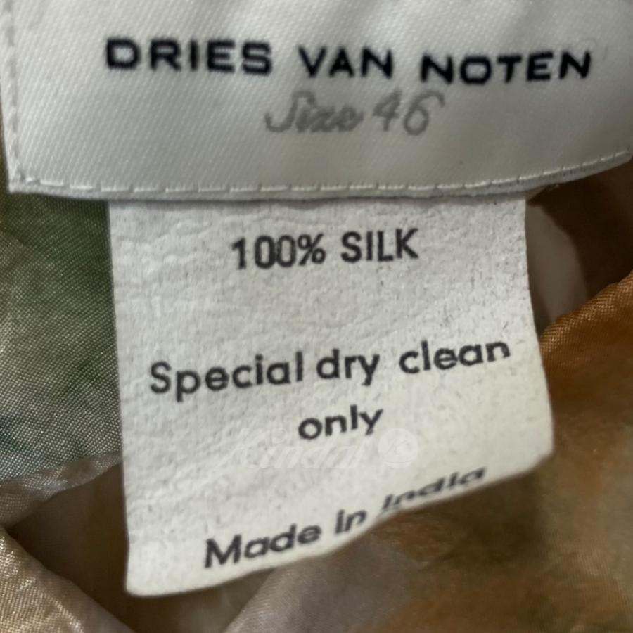 DRIES VAN NOTEN ドリスヴァンノッテン シルクグラフィックシャツ 