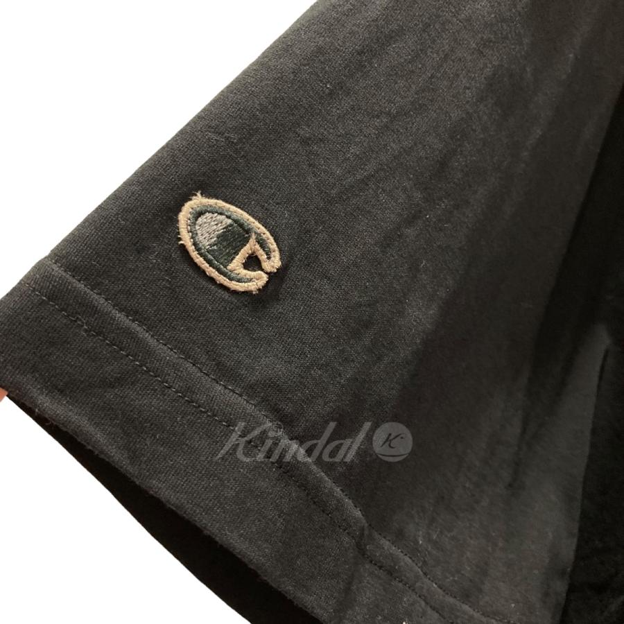 Rick Owens 【値下げ】RICK OWENS×Champion ロゴ刺繍クロップドTシャツ 