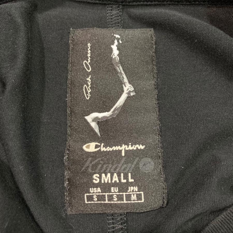 Rick Owens 【値下げ】RICK OWENS×Champion ロゴ刺繍クロップドTシャツ 