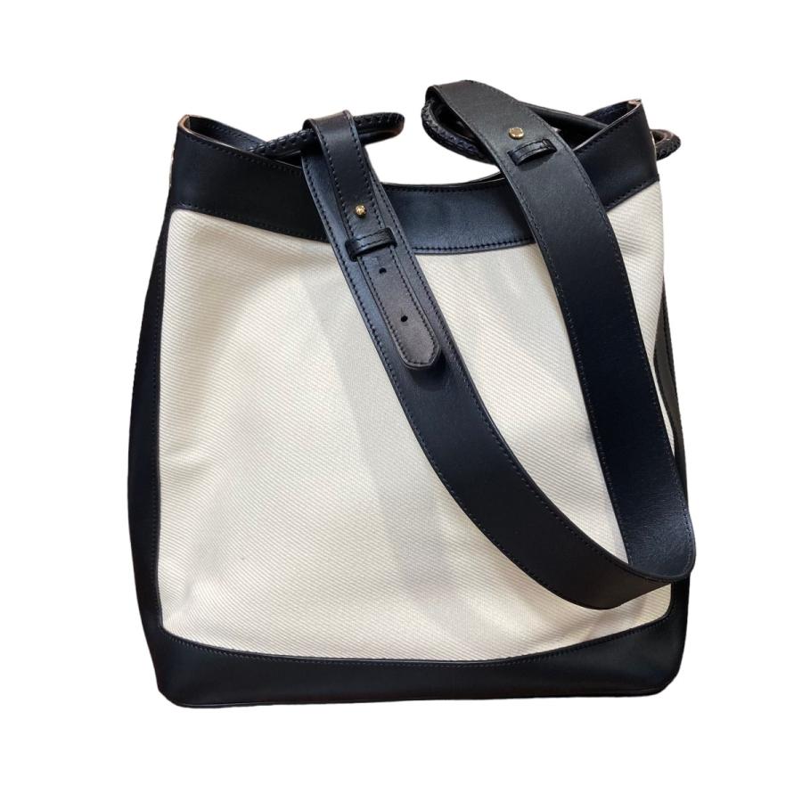 エレメ elleme 「Vosges Canvas」キャンバスレザーショルダーバッグ 
