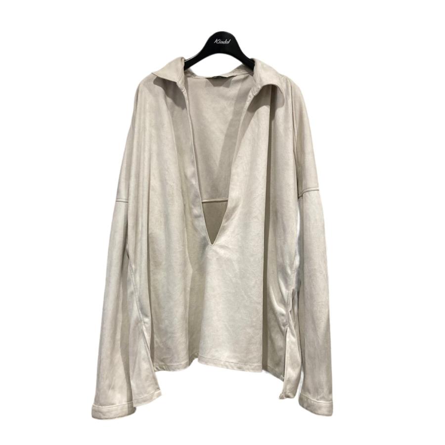 値下げ】ANCELLM 「VEGAN LEATHER SKIPPER SHIRT」プルオーバー 