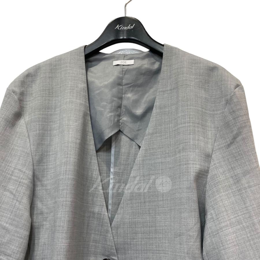 値下げ】zoe 23SS 「collarless jacket」ノーカラージャケット