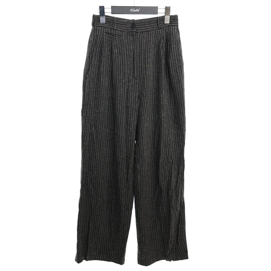 値下げ】pelleq ウール混ヘリンボーンパンツ PT0201-AW18 グレー 