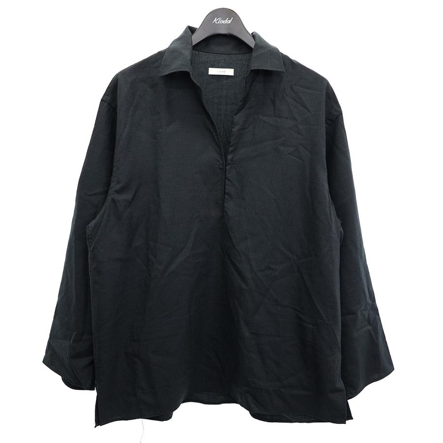 リドム LIDnM MICRO CHECK VAREUSE SHIRT スキッパーシャツ 
