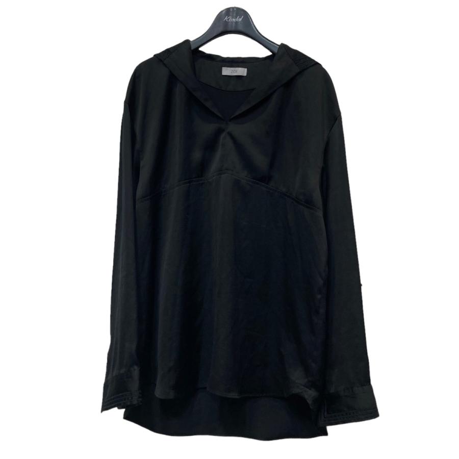 値下げ】zoe 21SS セーラーカラーシャツ ブラック サイズ：M (自由が丘 