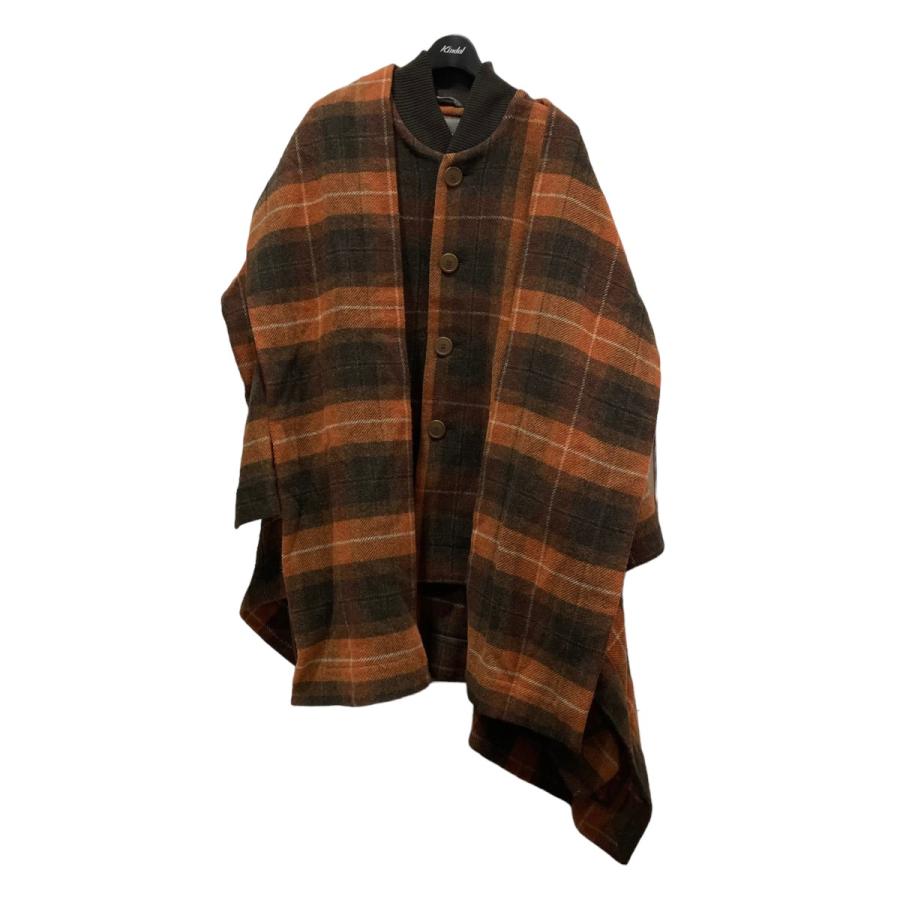 値下げ】Vivienne Westwood MAN ウールチェックケープコート ブラウン 