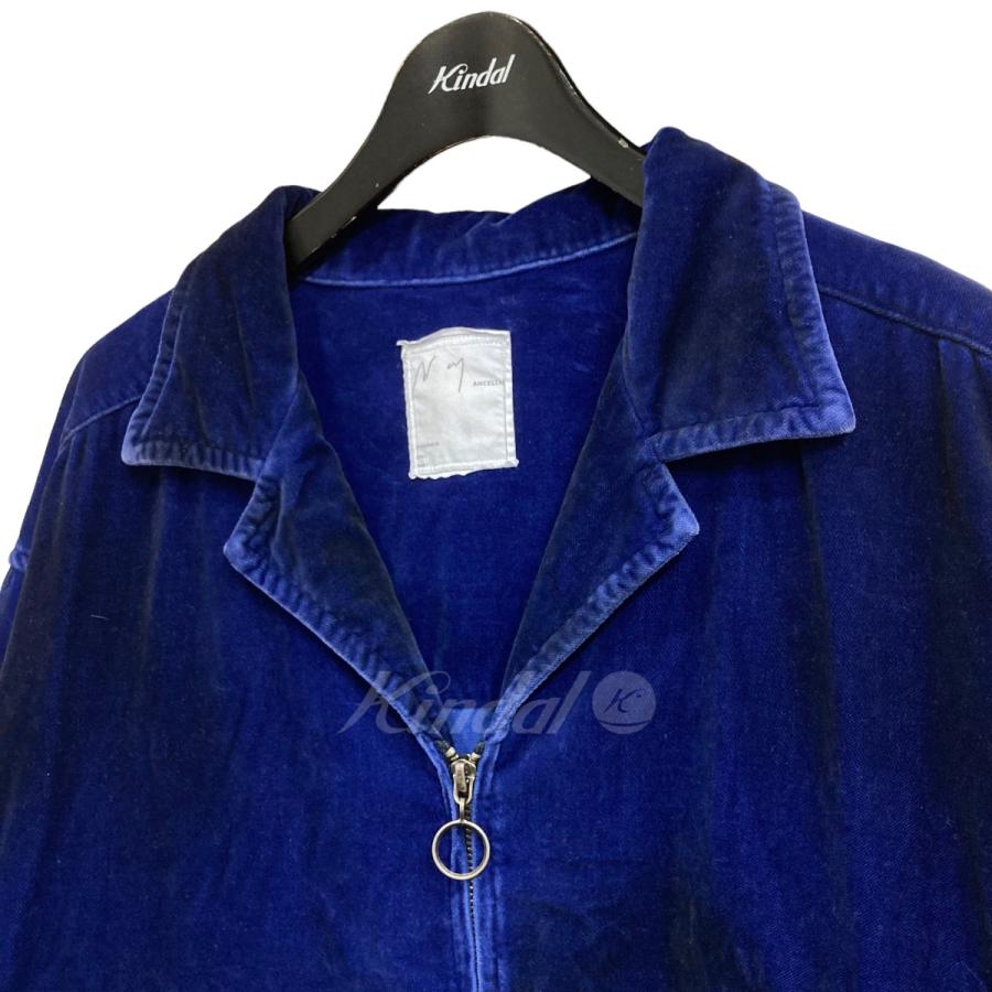 アンセルム ANCELLM 23AW 「C／VELVET ZIP UP JACKET」 ベロアジップ 