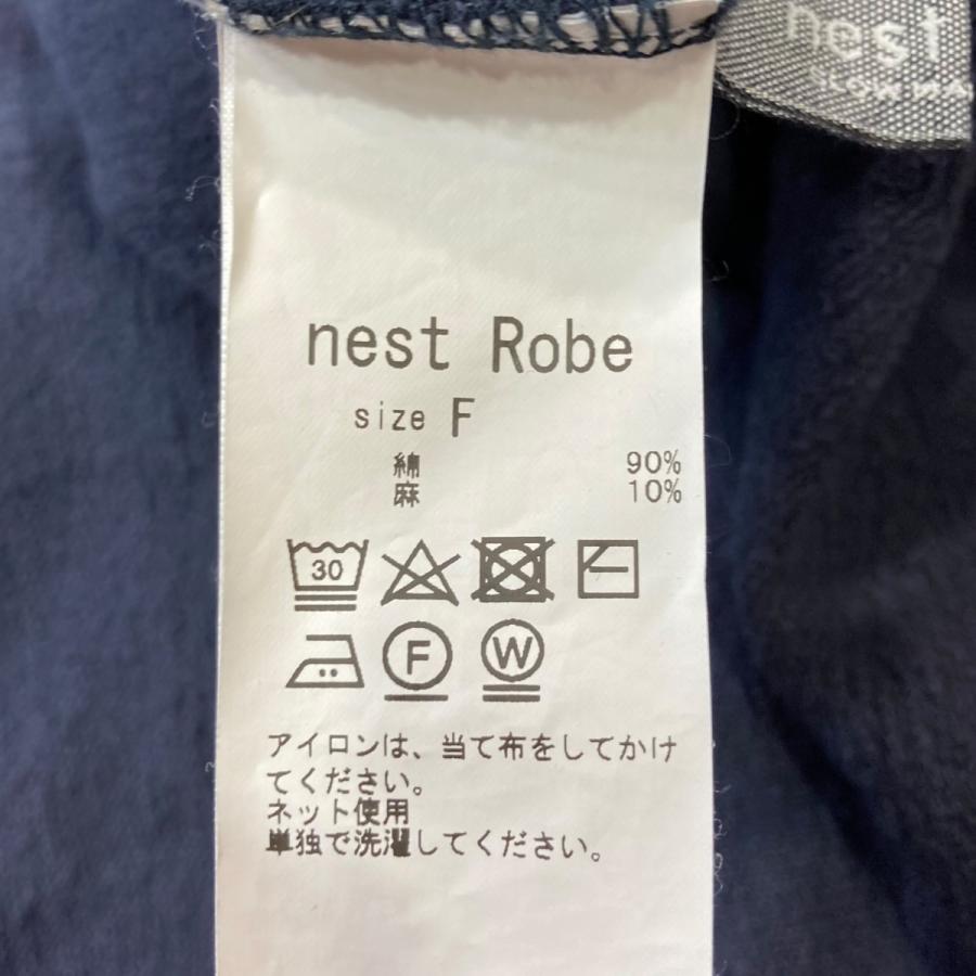 ネストローブ nest Robe 23SS インレースリーブレスプルオーバー ノースリーブカットソー 01231-1024 ネイビー サイズ：フリーサ｜kindal｜05