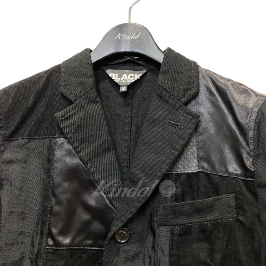 ブラック　コムデギャルソン BLACK　COMME　des　GARCONS パッチワークジャケット ブラック サイズ：S｜kindal｜03