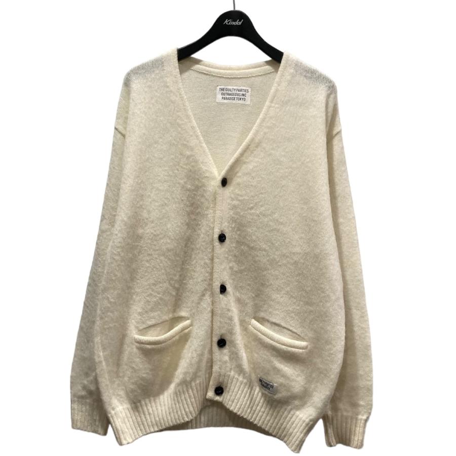 22SS ワコマリア モヘアカーディガン ホワイトM