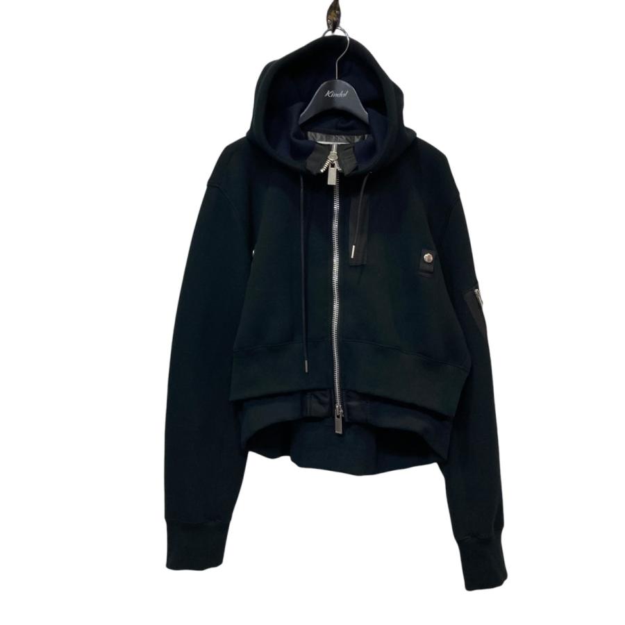 sacai サカイ SAMPLE品 7108 24SS Sponge Sweat Hoodie MA-1ドッキング 