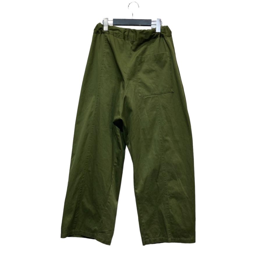 セイジ ネイション SAGE NATION BOXPLEAT TROUSER ワイドタックトラウザーパンツ オリーブ サイズ：S/M｜kindal｜02