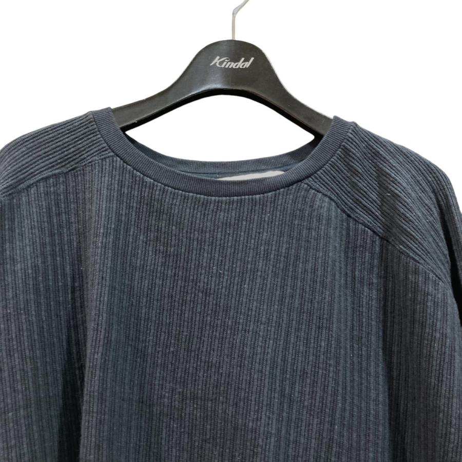 値下げ】ANCELLM リブカットソー 24SS OVER RIB LS T-SHIRT ネイビー 