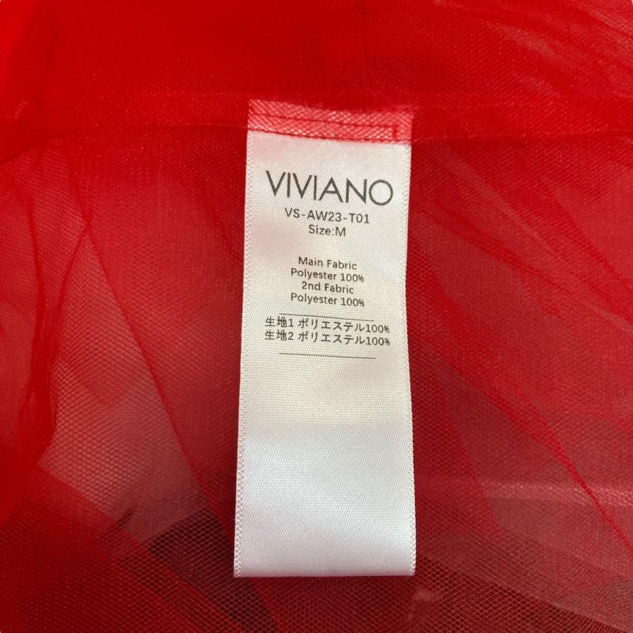 vv ヴィヴィアーノ VIVIANO 23AW チュールトップス VS-AW23-T01 レッド 