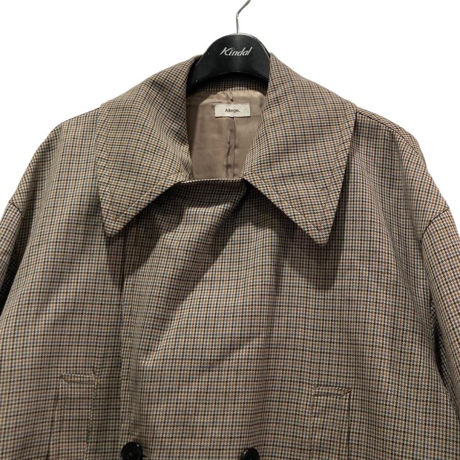 ALLEGE（アレッジ） 【値下げ】ALLEGE ガンクラブチェックPコート
