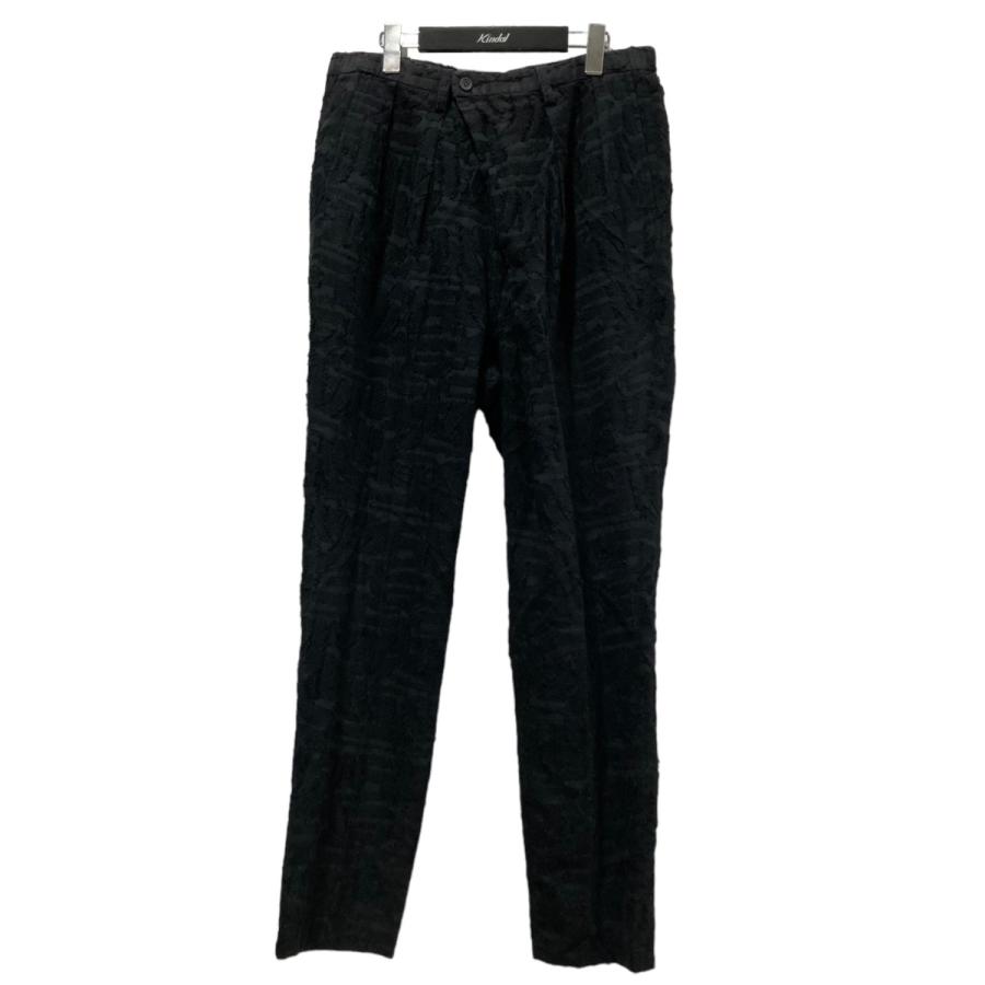 ISSEY MIYAKE イッセイミヤケ ジャガードパンツ ME63FF228 ブラック 