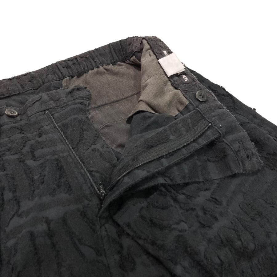 ISSEY MIYAKE イッセイミヤケ ジャガードパンツ ME63FF228 ブラック 