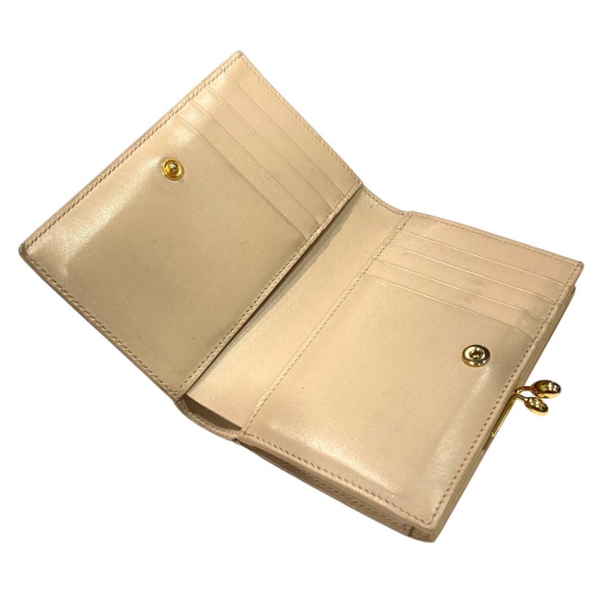 JIL SANDER ベージュレザー二つ折り財布 JIL SANDER（ジルサンダー） JIL SANDER 2つ折り財布 ベージュ サイズ