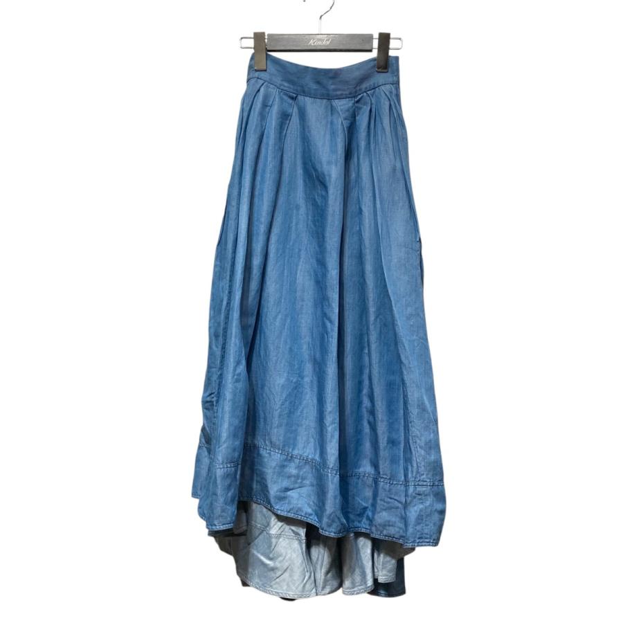 MADISON BLUE マディソンブルー TUCK VOLUME SKIRT CU リネン混 MADISON BLUE マディソンブルー TUCK VOLUME SKIRT CU リネン混