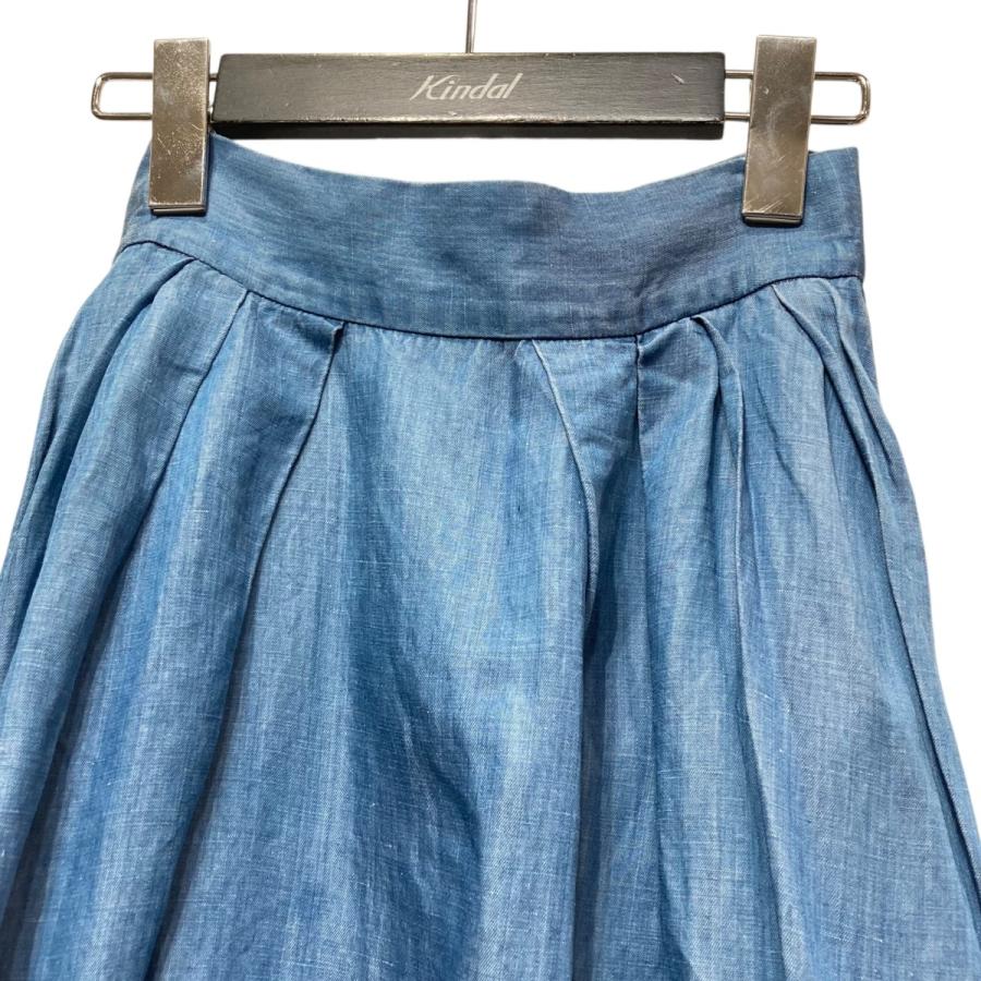 MADISON BLUE マディソンブルー TUCK VOLUME SKIRT CU リネン混 MADISON BLUE マディソンブルー TUCK VOLUME SKIRT CU リネン混