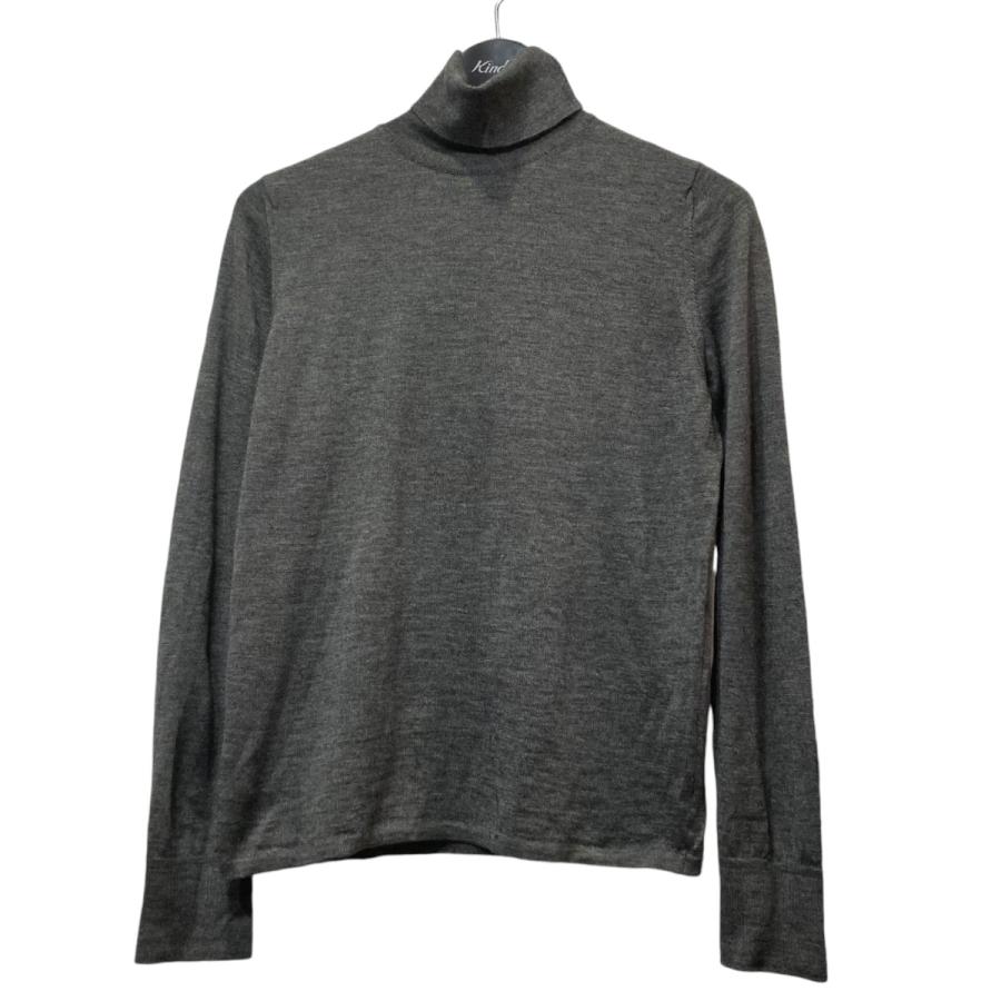 エルメス HERMES カシミヤシルクタートルネックニット グレー サイズ  