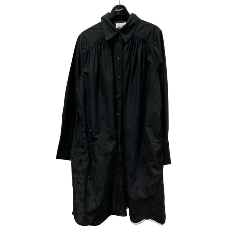 GANNI ガニー Ganni Wide Mini Shirt Dress シャツワンピース F7035  
