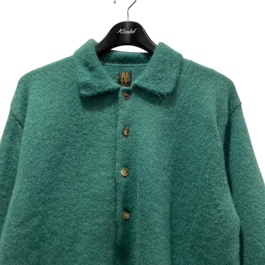 バトナー BATONER 23AW PURE MOHAIR100％ POLO モヘアニットポロシャツ 