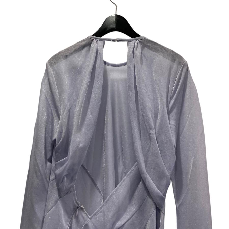 値下げ】mame kurogouchi Lame Jersey Classic Sheer Dress ラメ