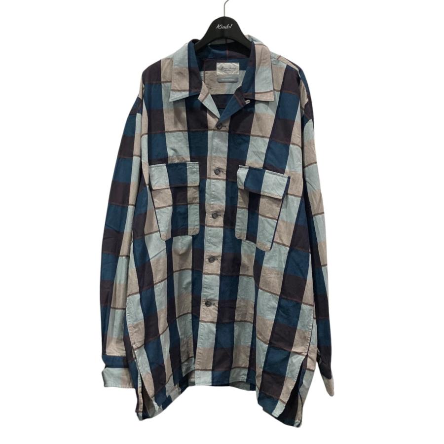 Marvine Pontiak 長袖シャツ 黒とグレーのチェック柄