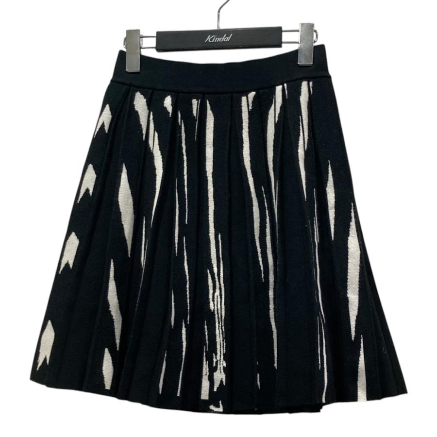 BALMAIN バルマン ニットスカート KL007KB07 ブラック サイズ：38  