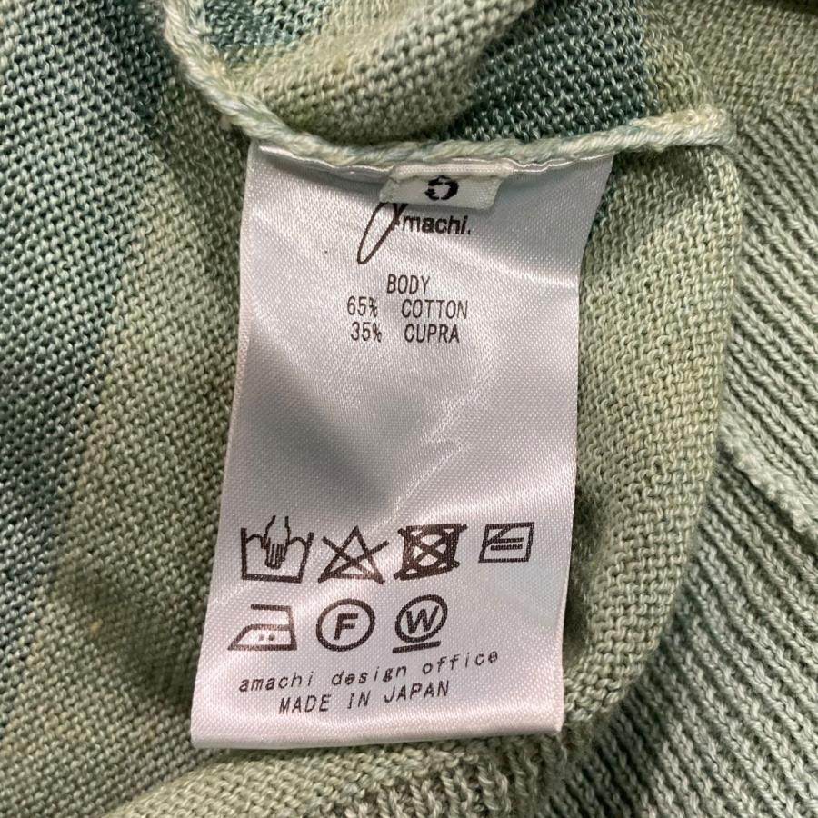 amachi. アマチ amachi. Horizontal Knit ニット 012KW-4 黄緑 amachi. アマチ amachi. Horizontal Knit ニット 012KW-4 黄緑