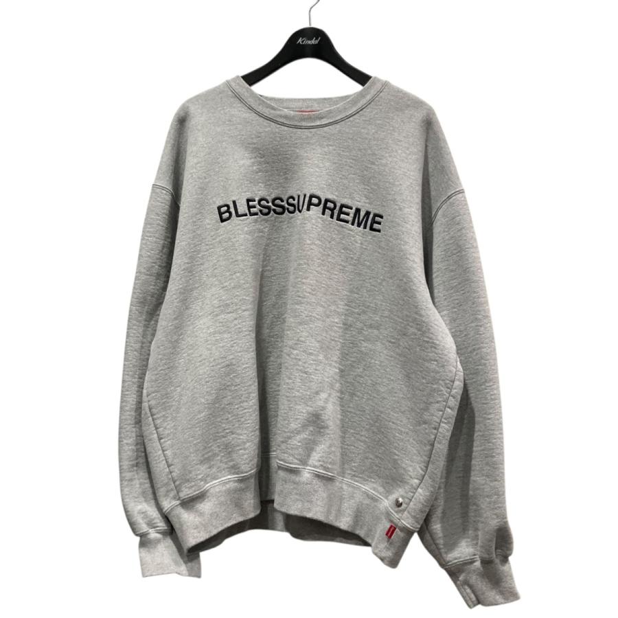 Supreme / スウェット/23AW/BLESS Crewneck/XL/コットン/GRY Supreme（シュプリーム） シュプリーム×ブレス Supreme×BLESS 23AW