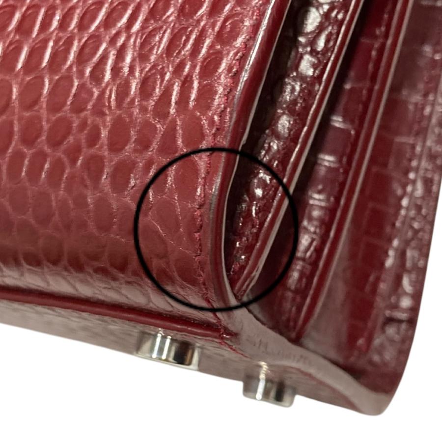 値下げ】Saint Laurent Paris サクドジュール クロコ型押しショルダー 