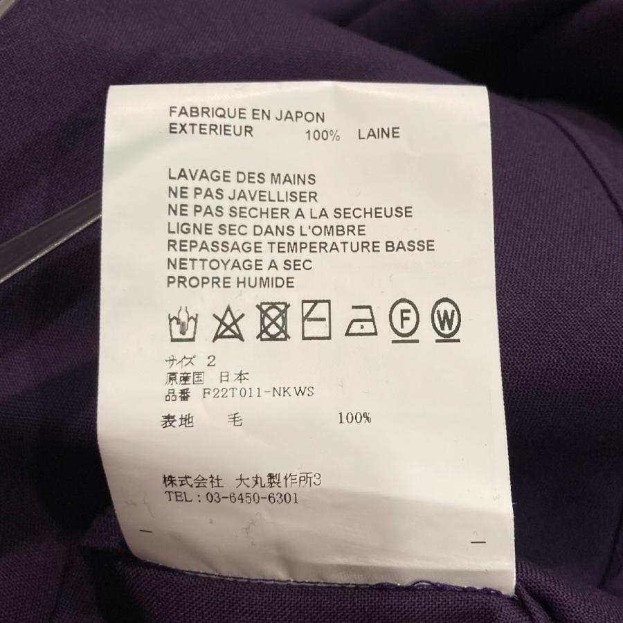 OVERCOAT オーバーコート 22AW フードシャツ F22T011-NKWS パープル 