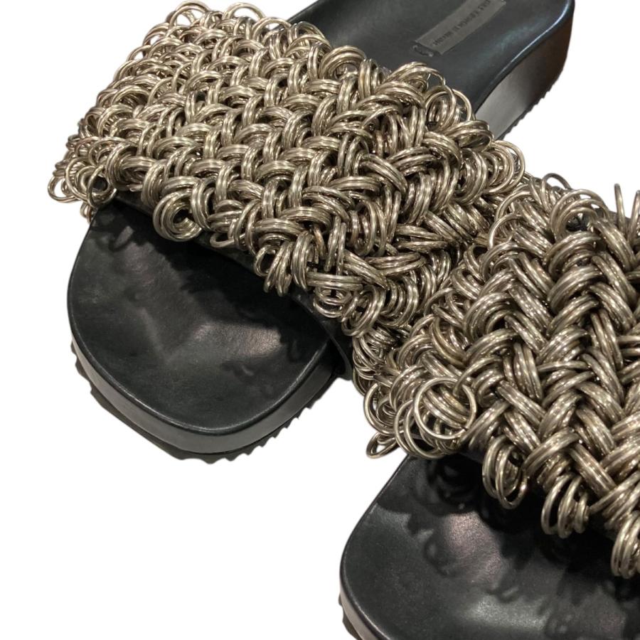 ミ*ン様 【美品】Alexander Wang ブラック サンダル 38 alexanderwang アレキサンダーワング NOVA サンダル BLACK