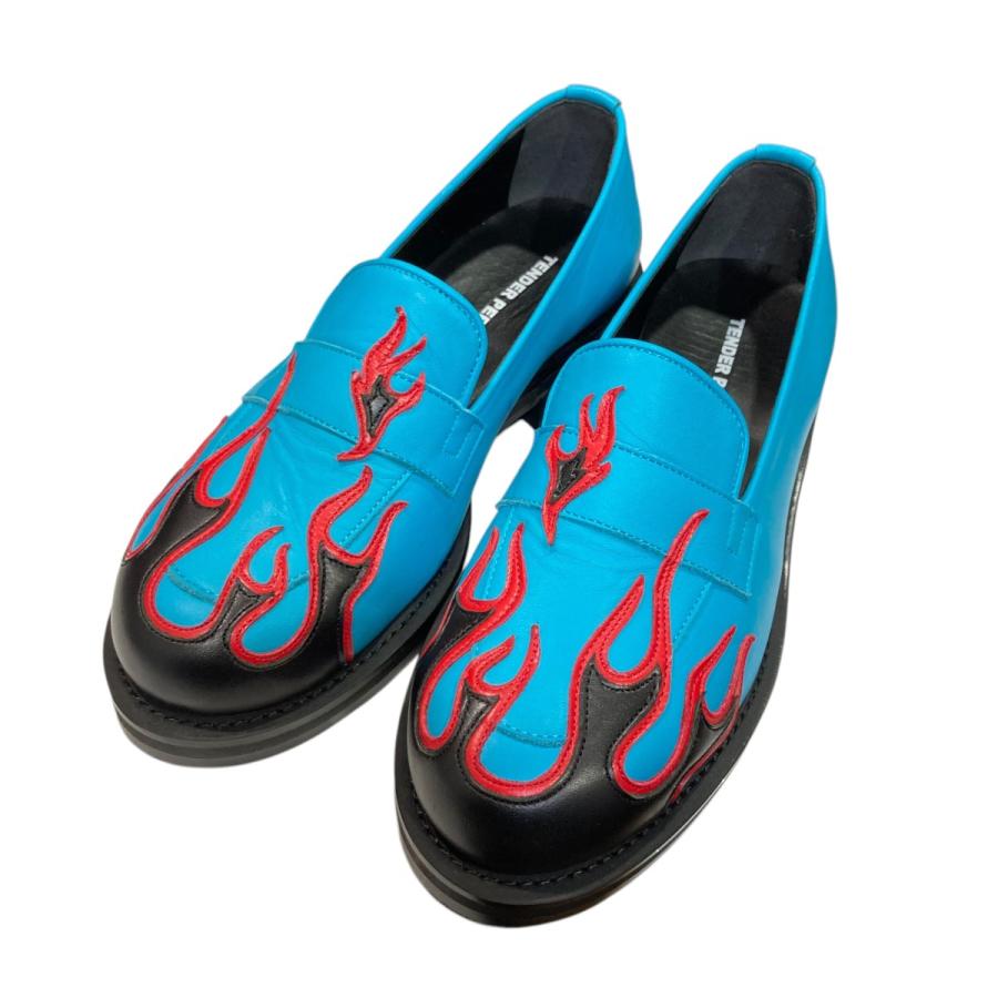 靴 TENDER PERSON FLAME PATTERN LOAFER FLAME PATTERN LOAFER / SILVER – TENDER PERSON