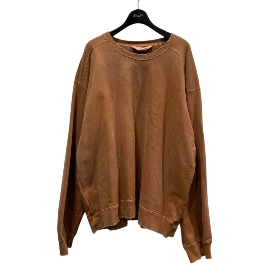 アンセルム ANCELLM EMBROIDERY UNEVEN OVER SWEAT SHIRT スウェット 