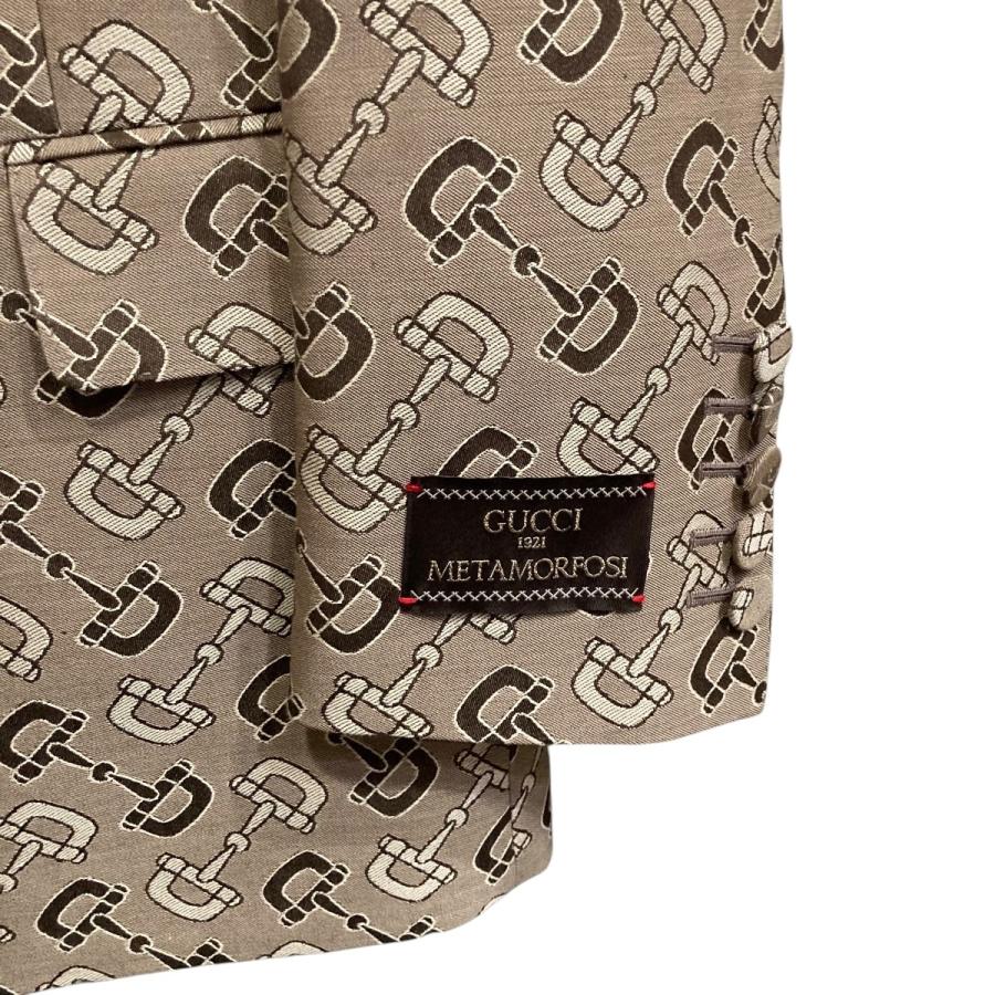 GUCCI レザージャケット　ベージュ　38 グッチ　　高級レザー GUCCI（グッチ） 【値下げ】GUCCI テーラードジャケット 705284